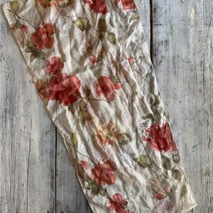 Floral Patterned Scarf 70x11